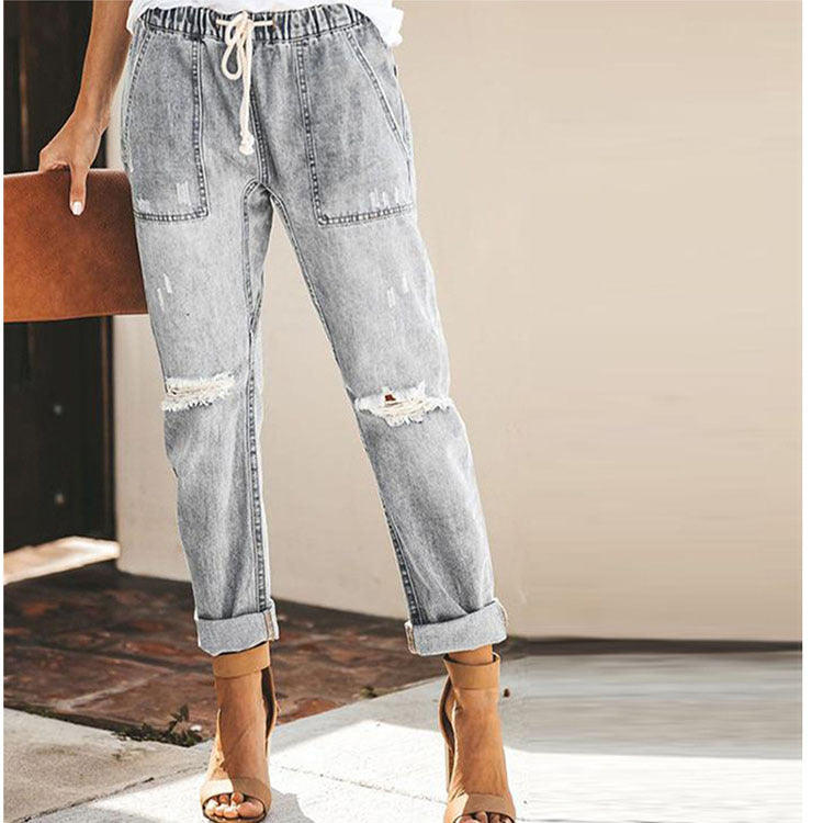 ChicDraw™ Drawstring Jeans