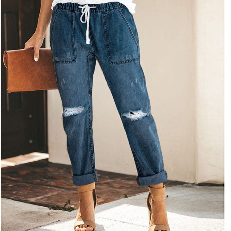 ChicDraw™ Drawstring Jeans