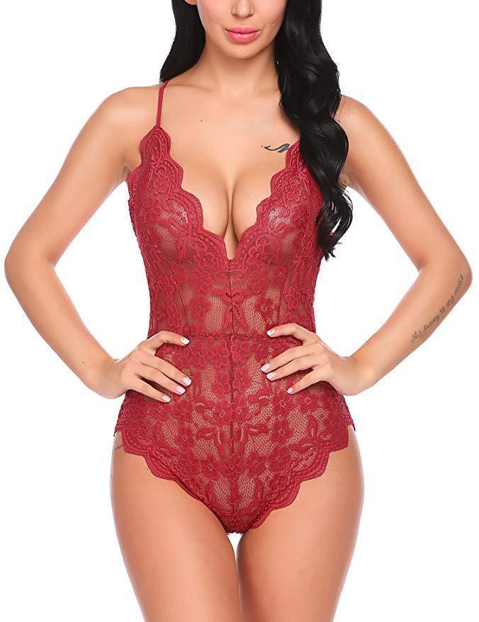 Lace Lingerie Coveralls