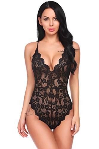 Lace Lingerie Coveralls