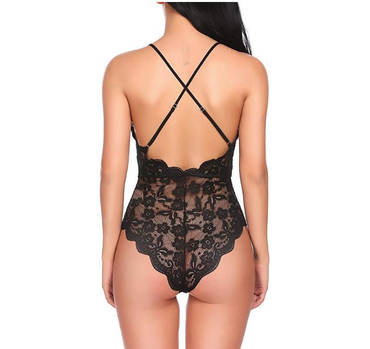 Lace Lingerie Coveralls