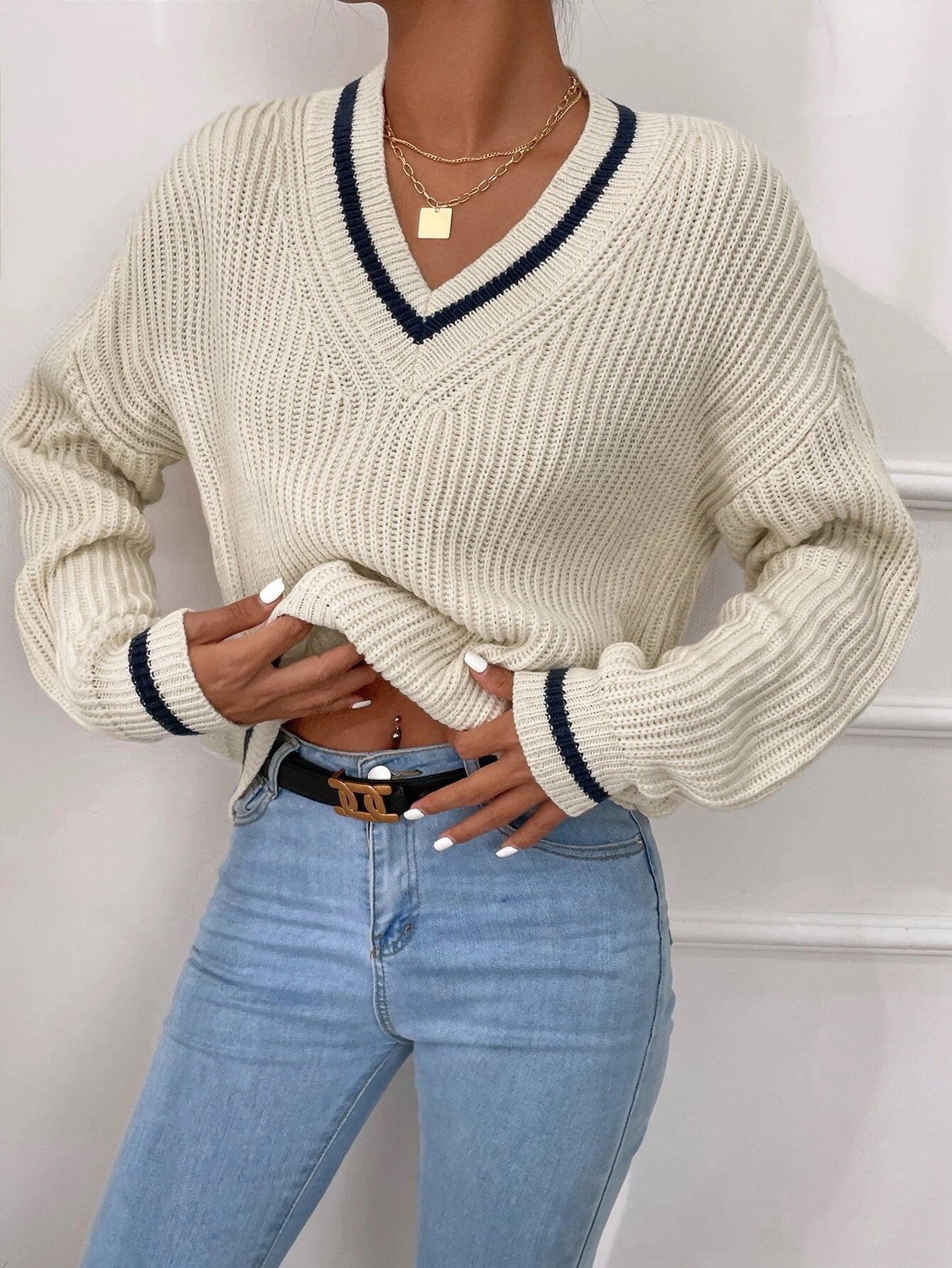 FrostFlair Knit Sweater