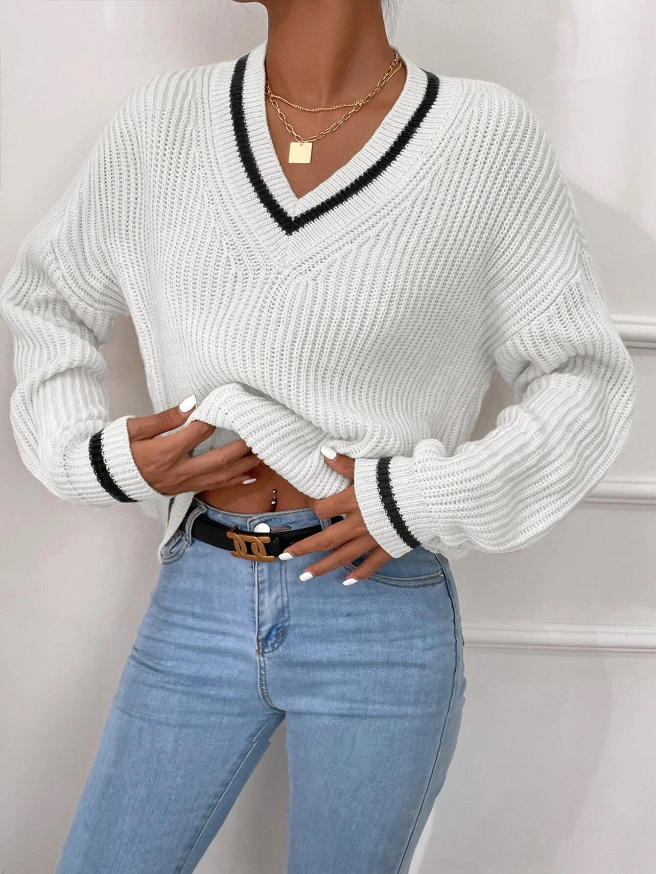 FrostFlair Knit Sweater